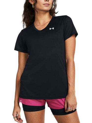 T-shirt Donna Under Armour - Maglia A Maniche Corte Ua Tech™ V-Neck - Nero