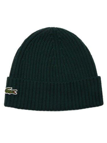 Berretti in maglia Uomo Lacoste - Berretto Di Lana A Costine - Verde