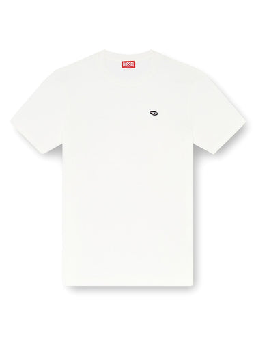 T-shirt Uomo Diesel - T-Adjust-Doval-Pj - T-Shirt Con Patch Oval D - Bianco