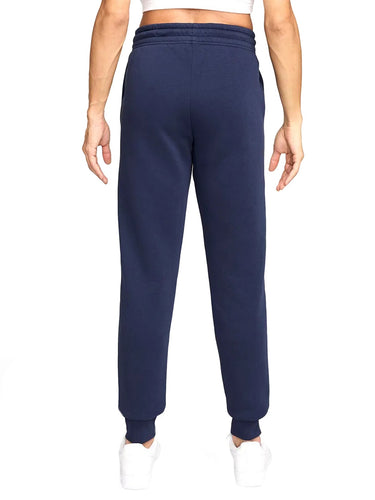 Pantaloni Donna Nike - Pantaloni A Vita Media Sportswear Phoenix Fleece - Blu