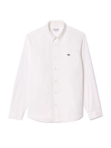 Camicie casual Uomo Lacoste - Camicia In Cotone Di Alta Qualità Regular Fit - Bianco