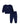 Tute a manica lunga Bambina Nike - Nike Essential Fleece Crew Set - Blu