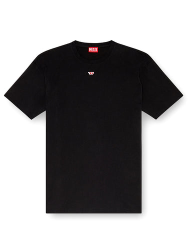 T-shirt Uomo Diesel - T-Boxt-D T-Shirt Con Patch D Ricamato - Nero