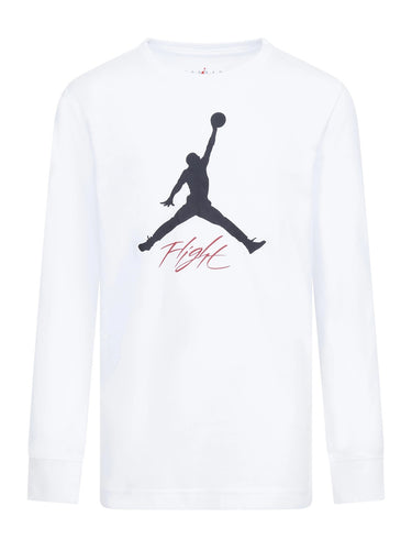 T-shirt Ragazzo Jordan - Mj Hbr Maglia A Maniche Lunghe - Bianco