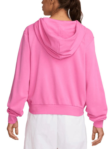 Felpe con cappuccio Donna Nike - Felpa Ampia In French Terry Full Zip Sportswear - Fucsia