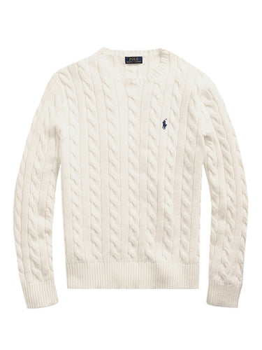 Maglioni Uomo Ralph Lauren - Maglia In Cotone A Trecce - Avorio