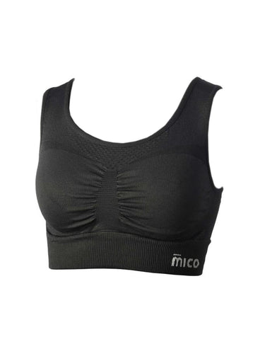Reggiseni sportivi Donna Mico - Reggiseno - Odor Zero Ionic+® P4P Skintech - Nero
