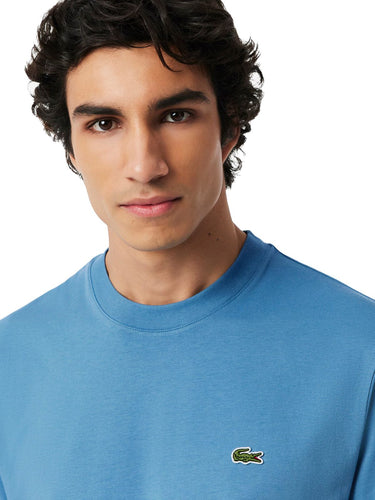 T-shirt Uomo Lacoste - T-Shirt In Cotone - Celeste