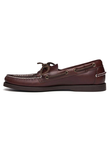 Scarpe da barca Uomo Sebago - Docksides Portland Waxed - Marrone