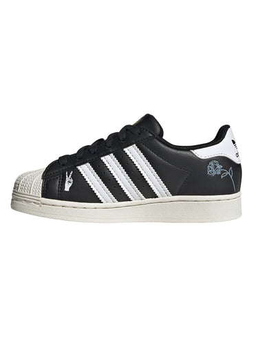 Sneaker Ragazzi Unisex Adidas - Adidas Superstar C - Nero