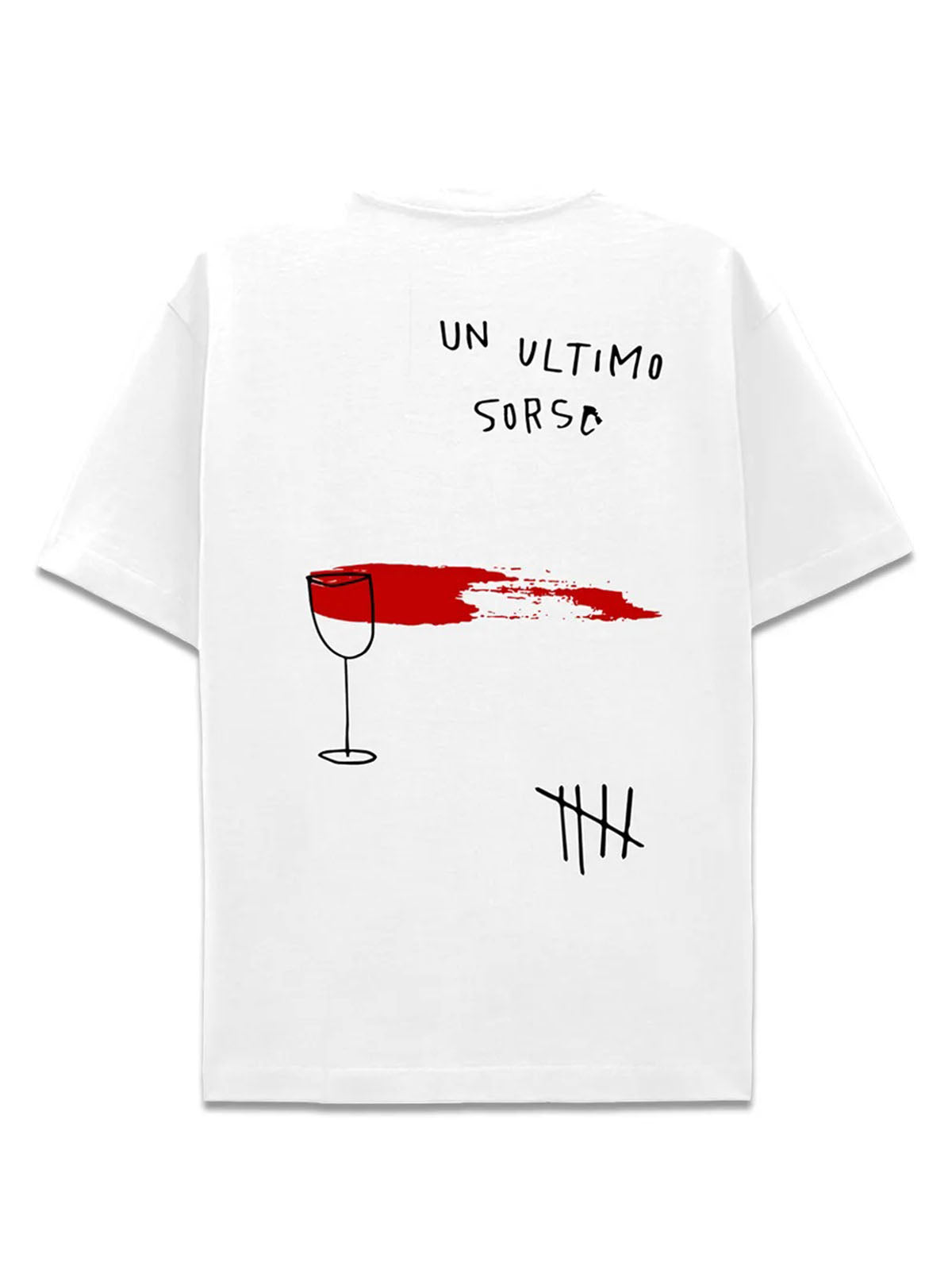 T-shirt Uomo Nais - Ultimo Sorso Lore Prod X Nais Tee - Bianco