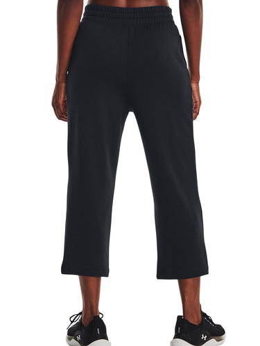 Pantaloni Donna Under Armour - Ua Rival Terry Flare Crop Pants - Nero