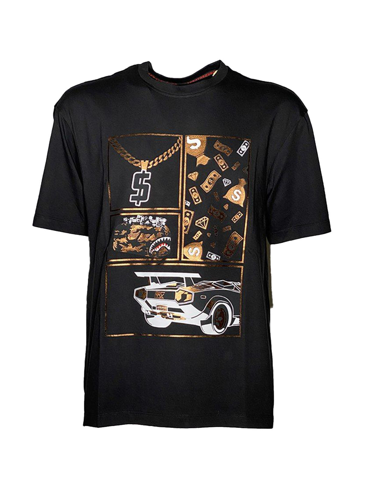 T-shirt Uomo Sprayground - Be Rich T-Shirt - Nero