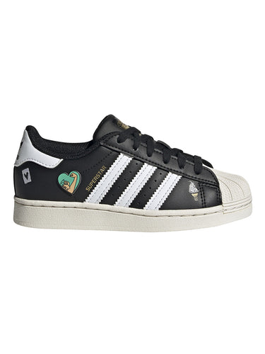 Sneaker Ragazzi Unisex Adidas - Adidas Superstar C - Nero