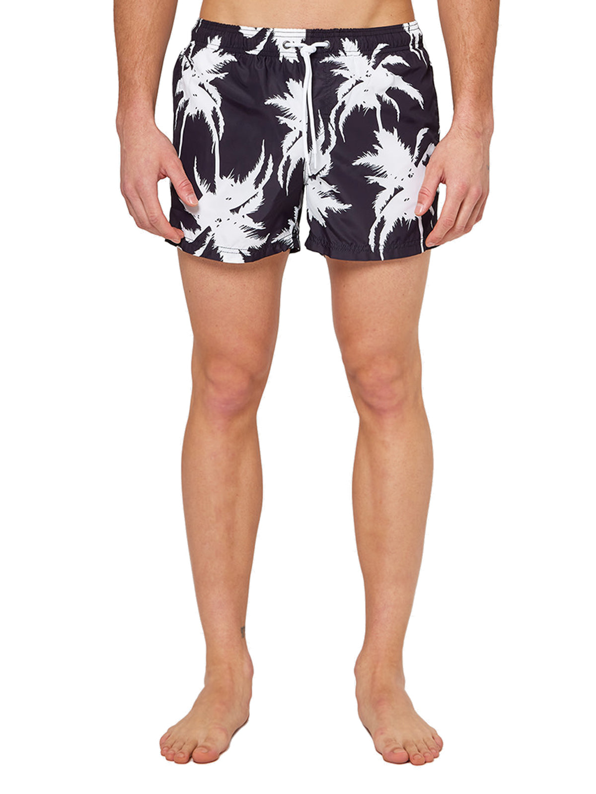 Pantaloncini e calzoncini Uomo Sundek - Elastic Waist 13" Volley Printed Swim Shorts - Nero
