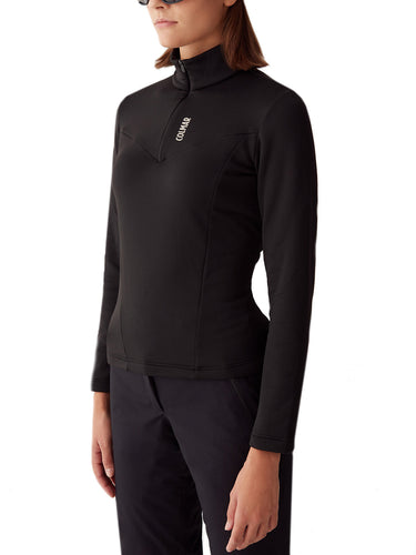 Maglie e pile Donna Colmar - Felpa Da Sci In Pile Stretch A Mezza Zip - Nero