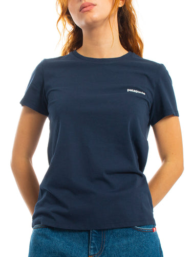 T-shirt Donna Patagonia - P-6 Mission Organic Tee - Blu