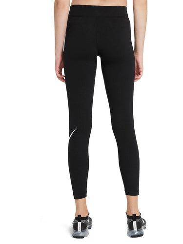 Leggings Donna Nike - Sportswear Essential Swoosh Leggings - Nero