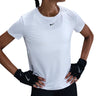 T-shirt Donna Nike - Top A Manica Corta In Dri-Fit - Bianco