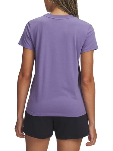 T-shirt Donna Under Armour - Maglia A Maniche Corte Ua Rival Core - Viola