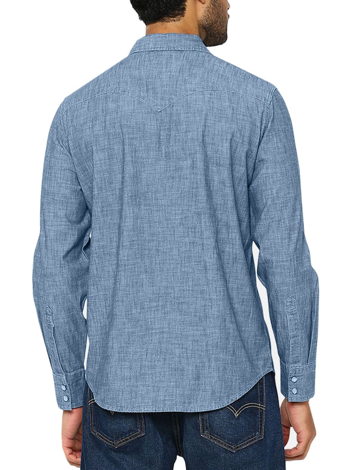 Camicie casual Uomo Levi's - Camicia Western Barstow Taglio Standard - Blu