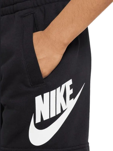 Bermuda Ragazzi Unisex Nike - Short Nike Sportswear Club Fleece - Nero