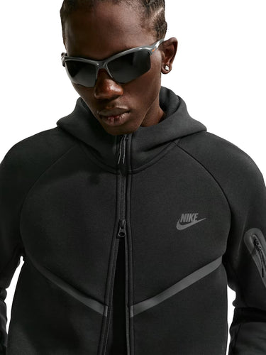 Felpe con cappuccio Uomo Nike - Felpa Con Zip Nike Tech - Nero