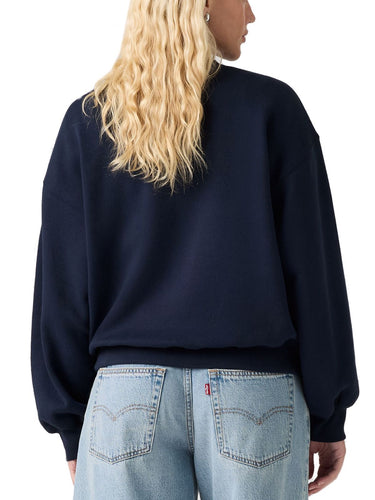 Felpe senza cappuccio Donna Levi's - Felpa Girocollo Warm Cabernet - Blu