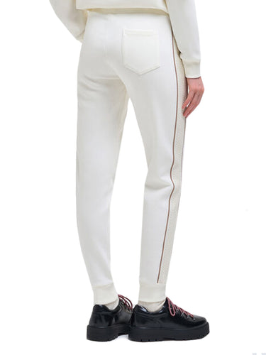 Pantaloni Donna Colmar - Joggers Con Motivo A Treccia - Avorio