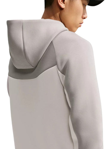 Felpe con cappuccio Uomo Nike - Felpa Con Zip Nike Tech - Avorio