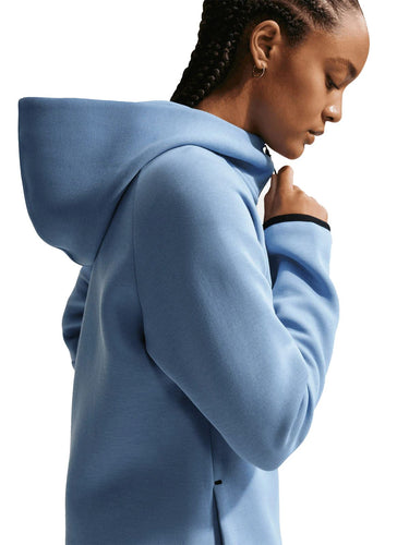 Felpe con cappuccio Donna Nike - Felpa Nich Tech Fleece Windrunner W - Celeste