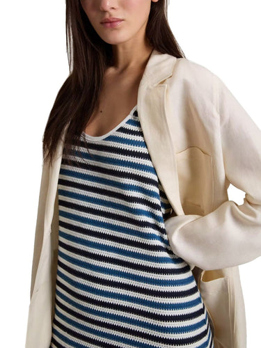 Giacche Donna Woolrich - Blazer In Viscosa E Lino - Beige