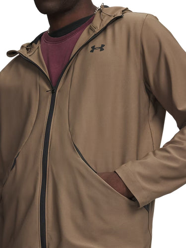 Giacche Uomo Under Armour - Giacca Ua Unstoppable Woven - Beige