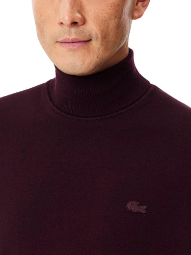Maglioni Uomo Lacoste - Pullover Da Uomo In Lana Merino Con Collo Alto - Marrone