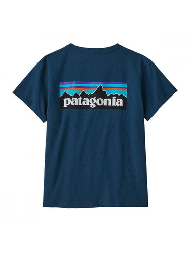 T-shirt Donna Patagonia - Women's P-6 Logo Responsibili-Tee® - Blu