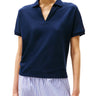 Polo Donna Tommy Hilfiger - Polo Relaxed Fit In Lyocell - Blu