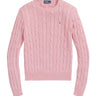 Maglioni Donna Ralph Lauren - Maglia A Girocollo In Cotone A Trecce - Rosa
