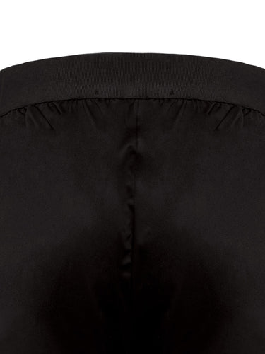 Pantaloni Donna Alpha Studio - Pantalone Garconne In Popeline Pesante - Nero