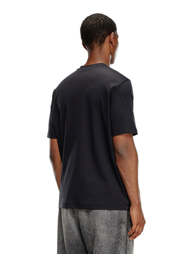 T-shirt Uomo Diesel - T-Adjust-Doval-Pj - T-Shirt Con Patch Oval D - Nero