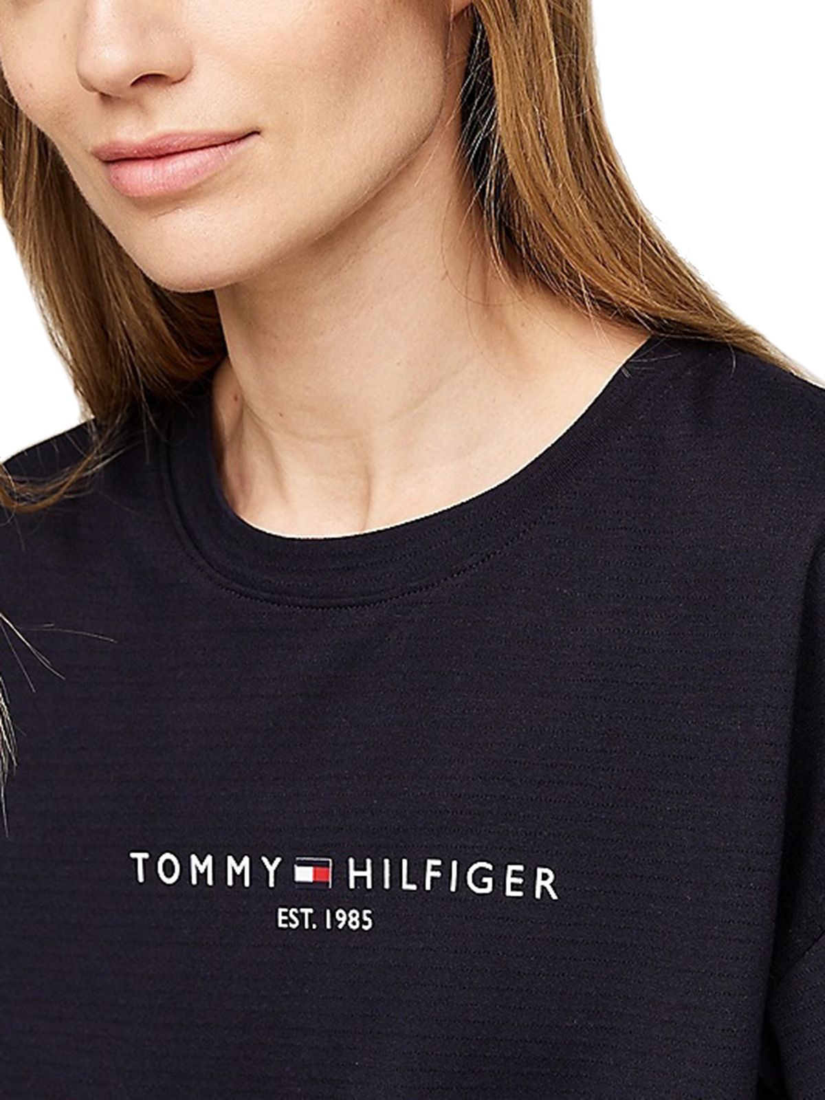 T-shirt Donna Tommy Hilfiger - T-Shirt Sport Th Cool Relaxed Fit - Blu