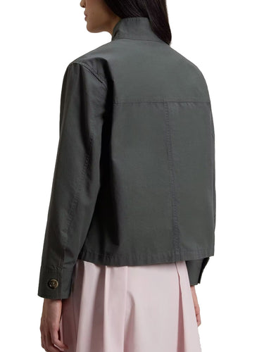 Giacche Donna Woolrich - Canvas Field Overshirt - Verde
