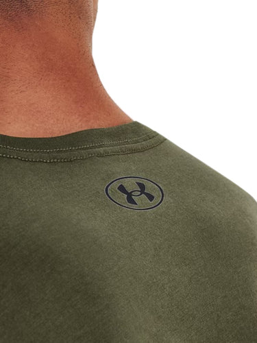 T-shirt Uomo Under Armour - Maglia A Manche Corte Ua Sportstyle Left Chest - Verde militare