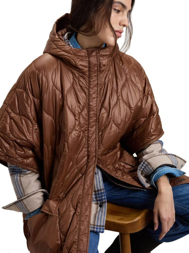 Giacche Donna Woolrich - Giacca Cape Light Nylon - Marrone