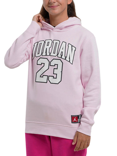 Felpe con cappuccio Ragazza Jordan - Jdn Jordan Hbr Flc Po Hoodie - Rosa