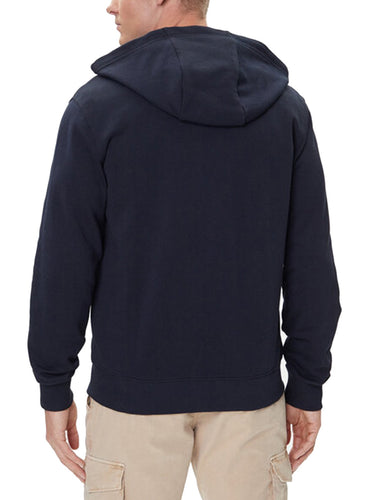 Felpe con cappuccio Uomo Tommy Hilfiger - Felpa Con Zip Stacked - Blu