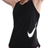 Canotte Donna Nike - Canotta Nike Tempo Swoosh Run - Nero