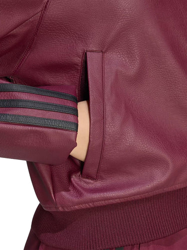 Giacche Donna Adidas - Pleather Sst Tracktop - Bordeaux