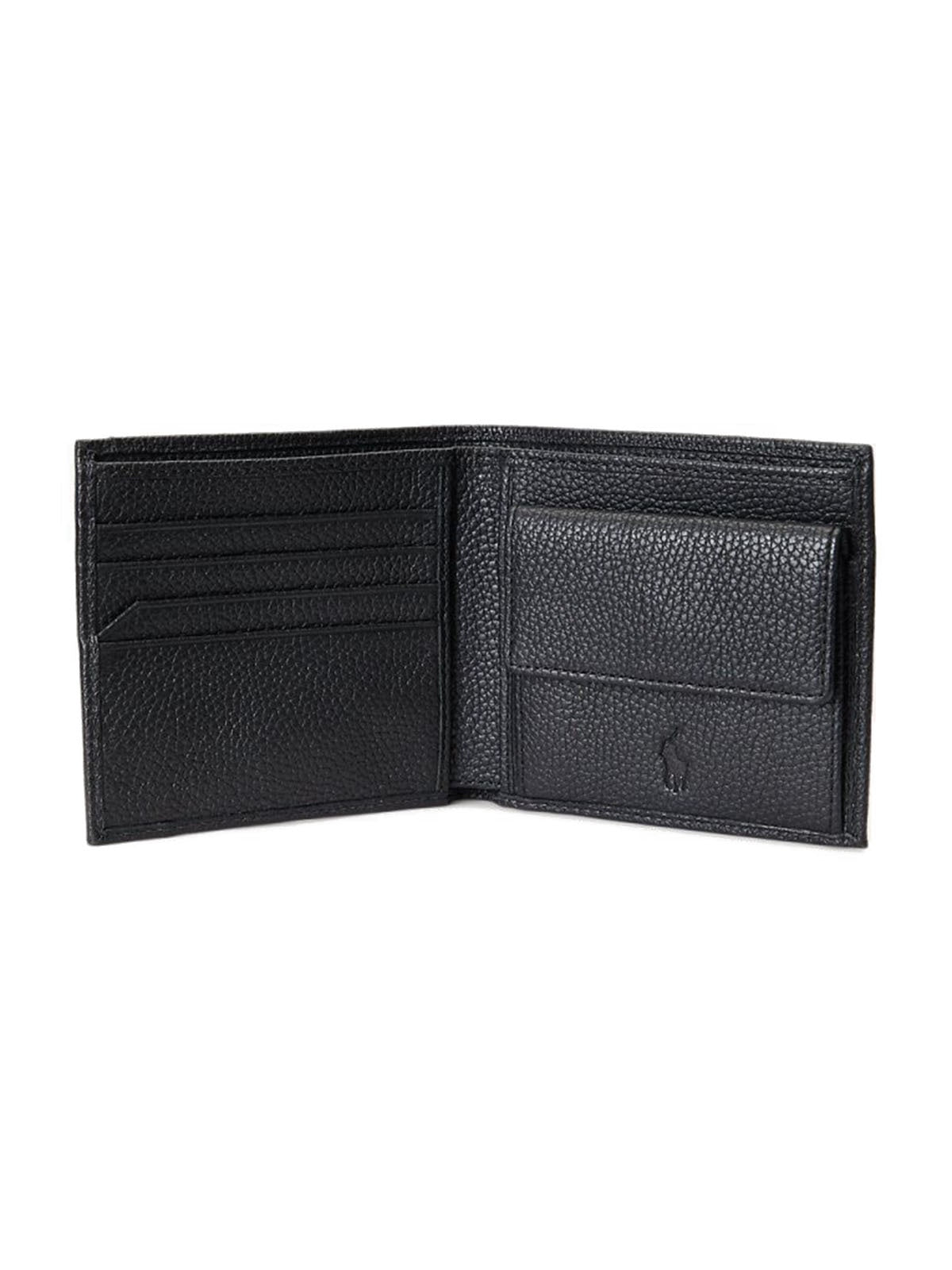 Portafogli Unisex Ralph Lauren - Blfld With Coin Pocket Wallet - Medium - Nero