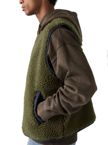 Gilet Uomo Levi's - Gilet Seacliff Sherpa - Verde