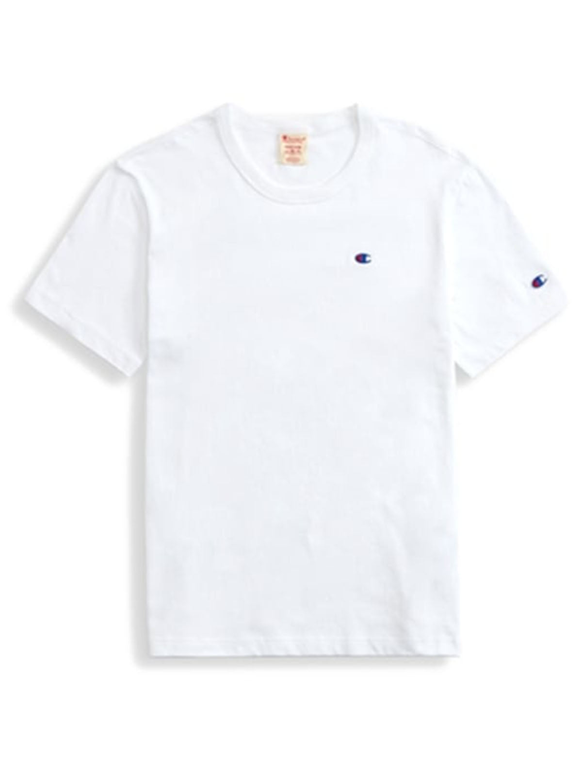 Champion Men's T-Shirt - Reverse Weave Script Logo T-Shirt - White
